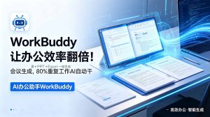 WorkBuddy让办公效率翻倍！会议纪要+PPT+Excel一键生成，80%重复工作AI自动干-资源宝库