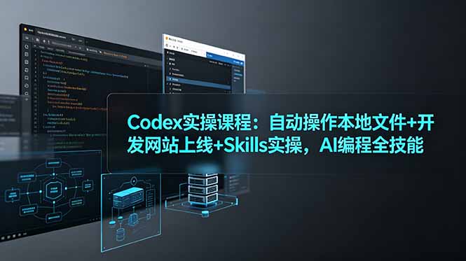 Codex实操课程:自动操作本地文件+开发网站上线+Skills实操,AI编程全技能-资源宝库
