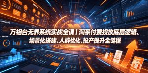 万相台无界系统实战全课|淘系付费投放底层逻辑、场景化搭建、人群优化、投产提升全链路运营教程-资源宝库