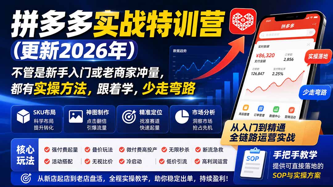 拼多多实战特训营(更新0915-资源宝库