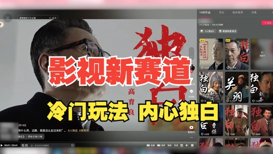 最新影视解说玩法，人物独白，30天涨粉24万+，全流程拆解【揭秘】-资源宝库