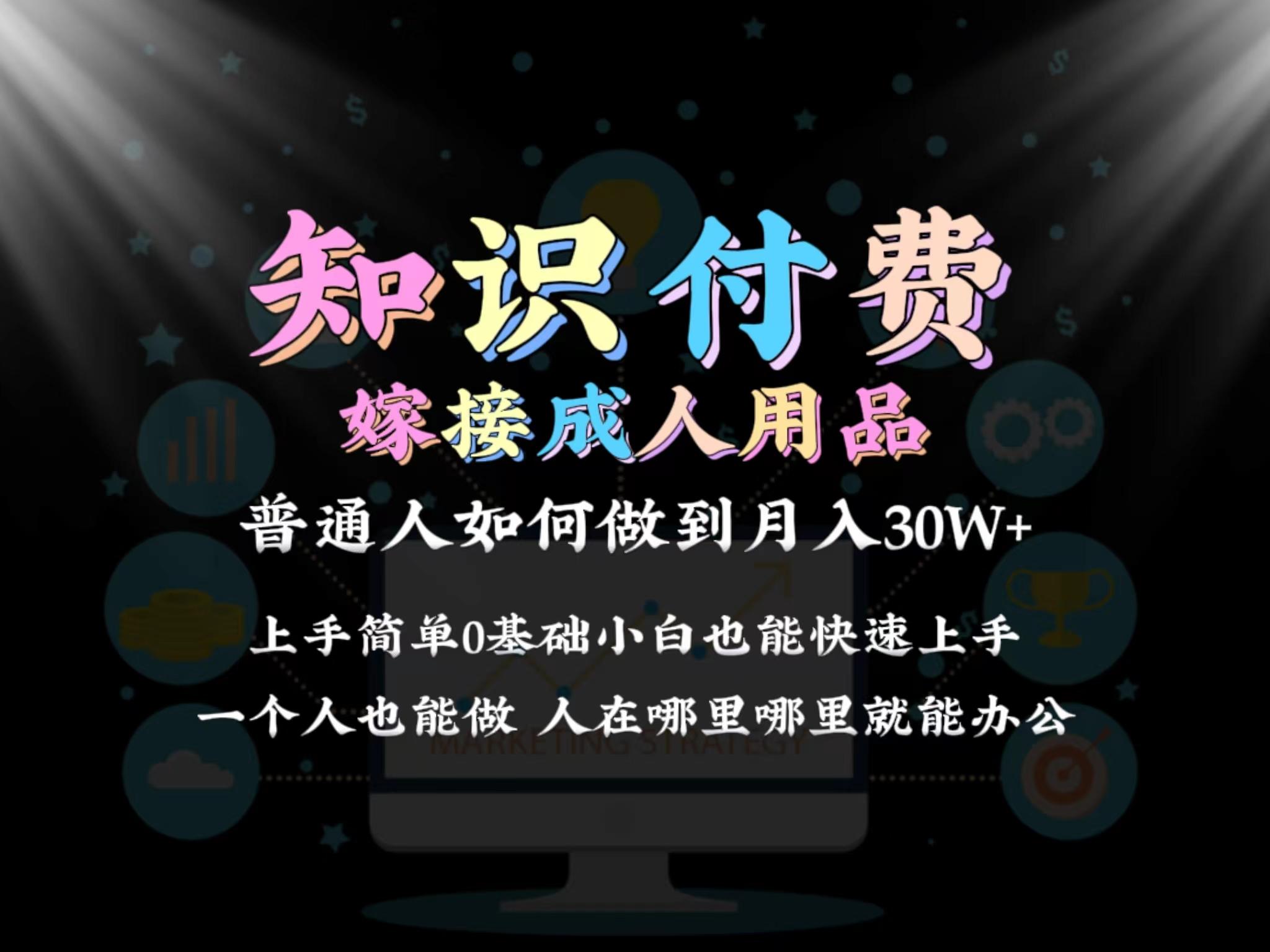 2024普通人做知识付费结合成人用品如何实现单月变现30w 保姆教学1.0-资源宝库