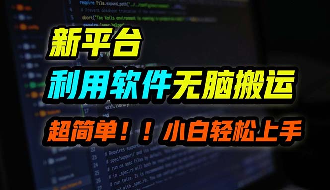 B站平台用软件无脑搬运，月赚10000+，小白也能轻松上手-资源宝库
