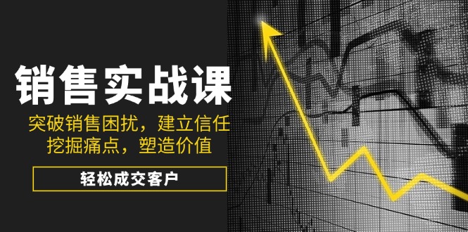 销售实战课，突破销售困扰，建立信任，挖掘痛点，塑造价值，轻松成交客户-资源宝库