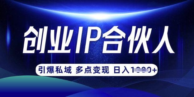 云帆·创业ip合伙人打造3.0，从0到1教你做网创，实现月入过W-资源宝库