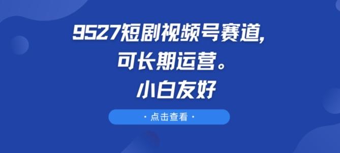 9527短剧视频号赛道，可长期运营，小白友好【揭秘】-资源宝库