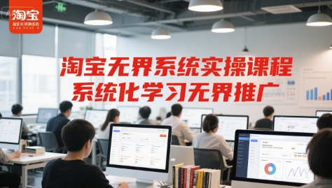淘宝无界系统实操课程,系统化学习无界推广-资源宝库