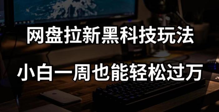 网盘拉新黑科技玩法，小白一周也能轻松过万【全套视频教程+黑科技】【揭秘】-资源宝库