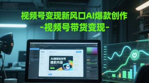 视频号变现新风口AI爆款创作-视频号带货变现-资源宝库