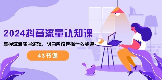 2024抖音流量·认知课：掌握流量底层逻辑，明白应该选择什么赛道 (43节课-资源宝库