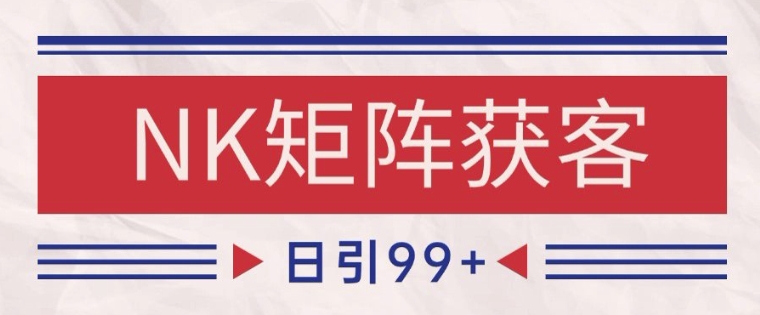小红书某音NK赛道引流获客 自热矩阵日引200+【揭秘】-资源宝库