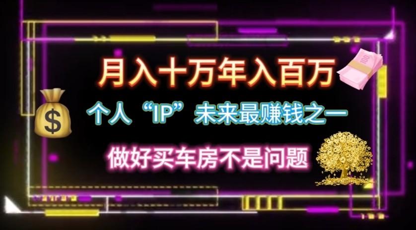 个人“ip”月入10w，年入100w-资源宝库