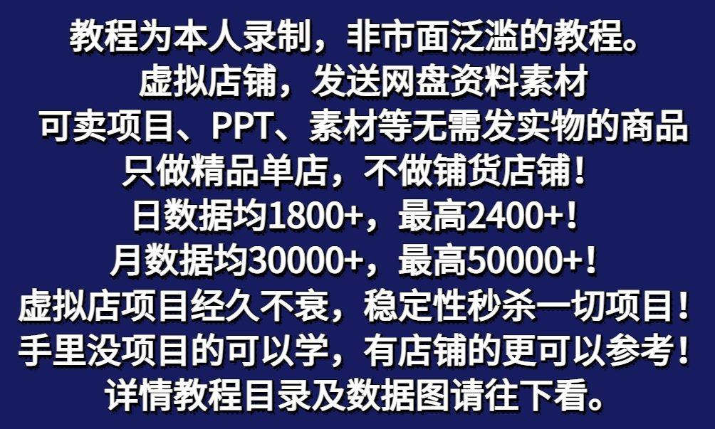 图片[2]-拼多多虚拟电商训练营月入50000+你也行，暴利稳定长久，副业首选-资源宝库