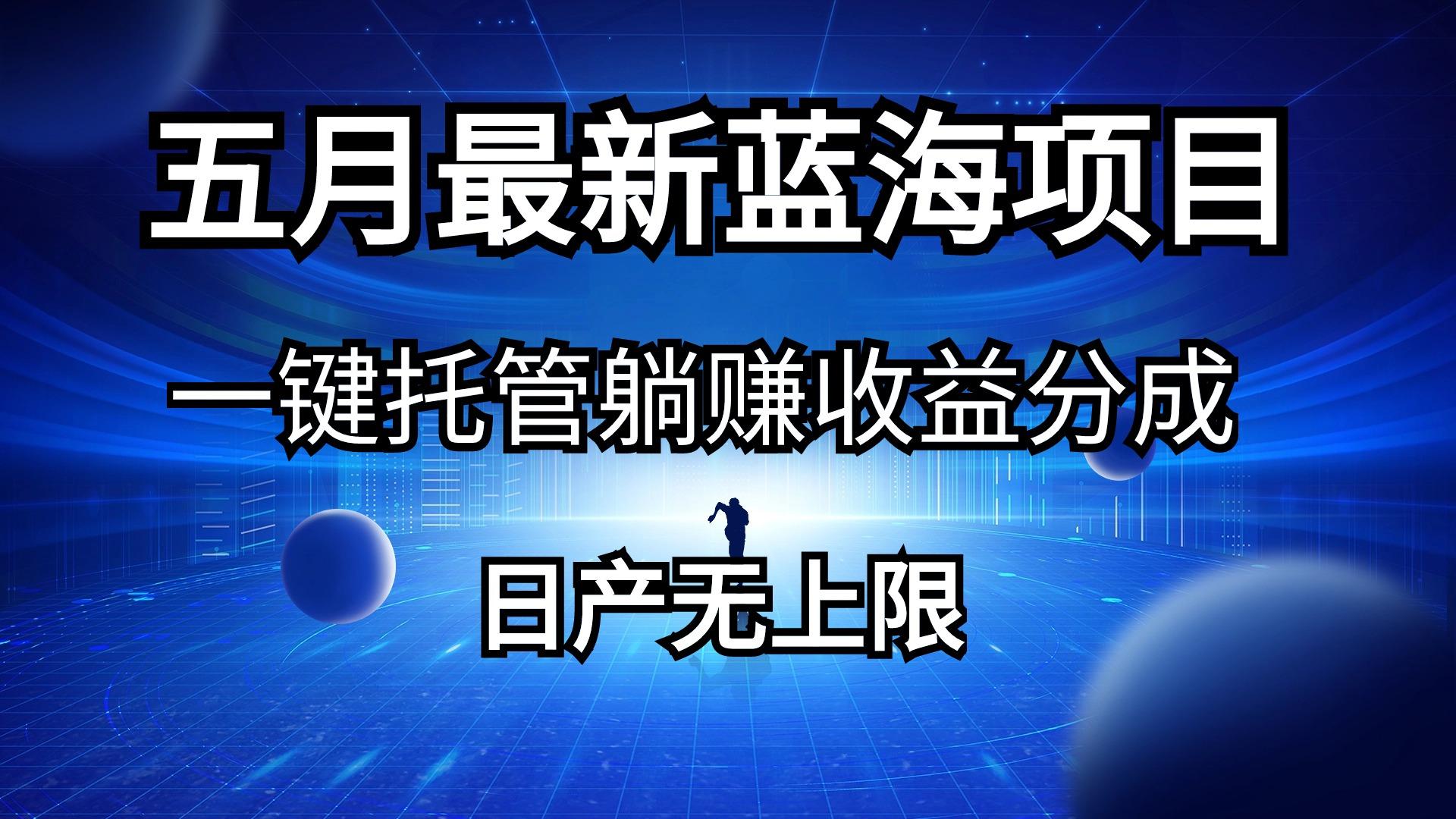 五月刚出最新蓝海项目一键托管 躺赚收益分成 日产无上限-资源宝库