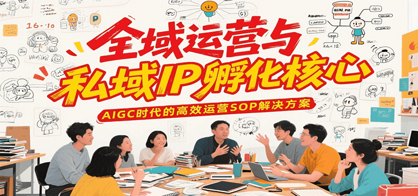 全域运营与私域IP孵化核心,AIGC时代的高效运营SOP解决方案-资源宝库