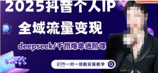 2025个人IP短视频带货(进阶版)全域流量变现，deepseek千川爆单进阶课-资源宝库