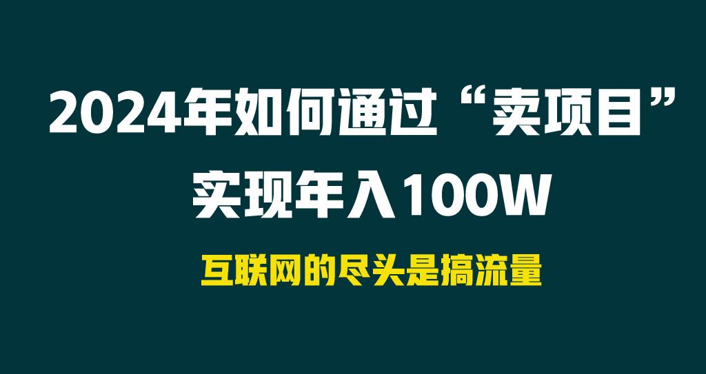 2024年如何通过“卖项目”实现年入100W-资源宝库