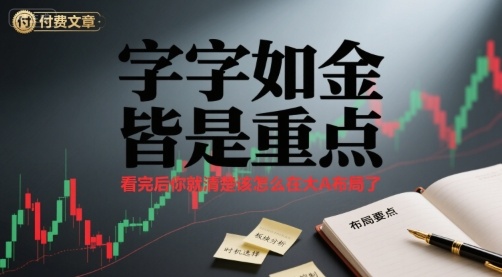 付费文章：字字如金 皆是重点， 看完后 你就清楚该怎么在大A布局了-资源宝库