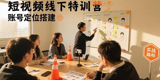 短视频线下特训营:账号定位搭建/口播号拍摄剪辑/直播间流量入口/变现实战-资源宝库