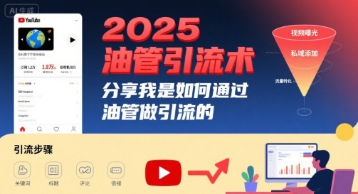 2025油管引流术,分享我是如何通过油管做引流的-资源宝库