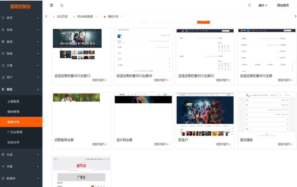 最新Pro版视频影视系统 电影管理系统源码 电影院播放系统含9套模板-资源宝库
