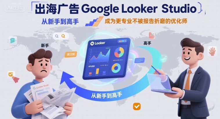 出海广告Google Looker Studio从新手到高手,成为更专业不被报告折磨的优化师-资源宝库