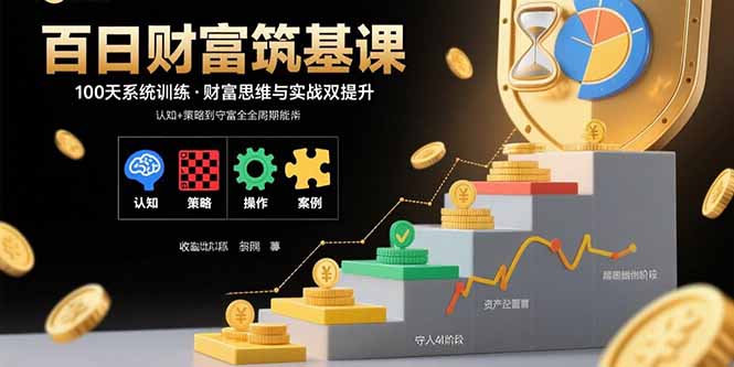 百日财富筑基课:认知+策略+实操+案例拆解 实现从创富到守富全周期能力-资源宝库