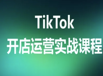 TikTok开店运营实战课程,TK跨境电商实操全流程-资源宝库