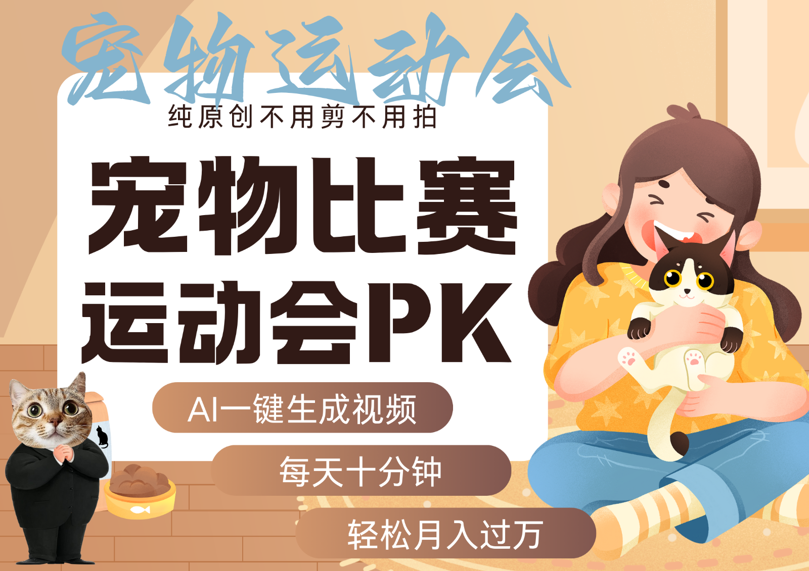 AI萌宠运动员跳水 射击 篮球 足球比赛 每天十分钟 附详细提示词文案库 代替做...-资源宝库
