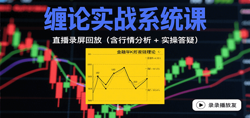 缠论实战系统课:直播录屏回放(含行情分析 + 实操答疑(更新9月)-资源宝库