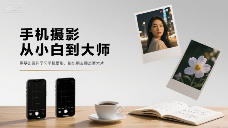 手机摄影从小白到大师，零基础带你学习手机摄影，拍出朋友圈点赞大片-资源宝库