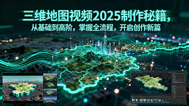 三维地图视频2025制作秘籍，从基础到高阶，掌握全流程，开启创作新篇-资源宝库