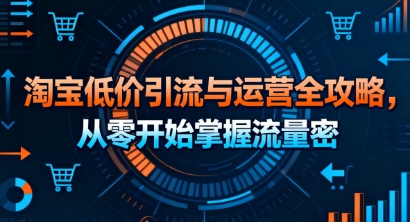 淘宝低价引流与运营全攻略,从零开始掌握流量密码-资源宝库