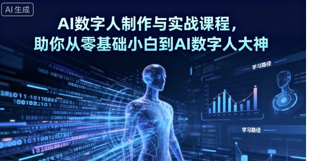 AI数字人制作与实战课程，助你从零基础小白到AI数字人大神-资源宝库