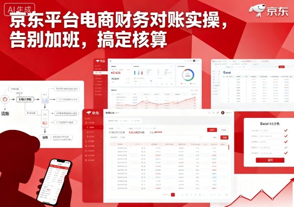 京东平台电商财务对账实操,告别加班,搞定核算-资源宝库