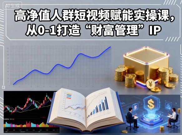 高净值人群短视频赋能实操课，从0-1打造“财富管理”IP-资源宝库