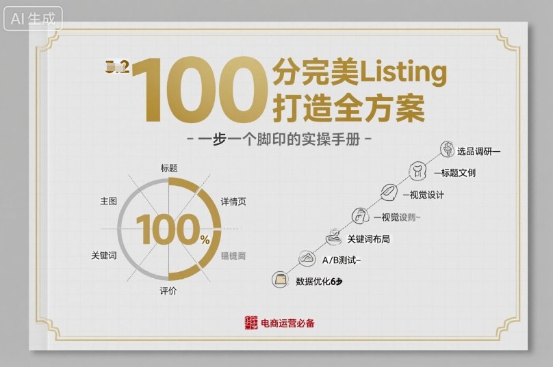 100分完美Listing打造全方案，想要完美listing必须是需要一步一个脚印的-资源宝库