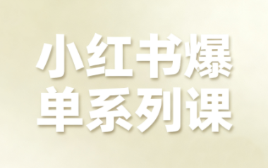 尼采老师·小红书爆单系列课-资源宝库