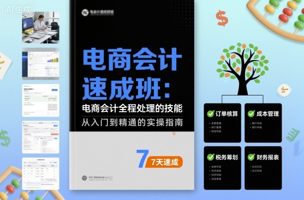 电商会计速成班，电商会计全程处理的技能-资源宝库