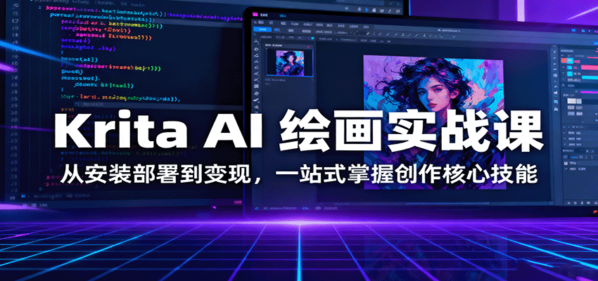 Krita AI 绘画实战课:从安装部署到变现,一站式掌握创作核心技能-资源宝库