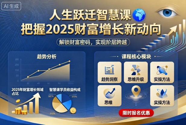 人生跃迁智慧课，把据2025财富增长新动向-资源宝库