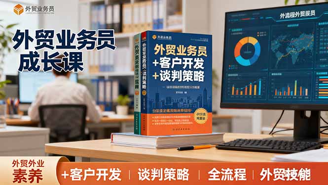 外贸业务员成长课:职业素养+客户开发+谈判策略、掌握全流程外贸技能-资源宝库