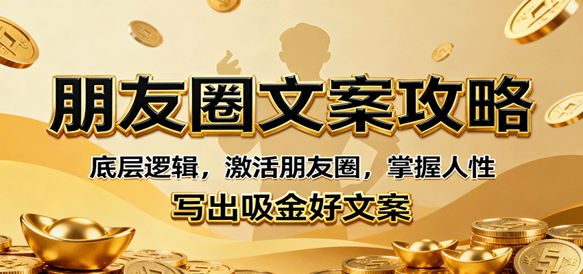 朋友圈文案攻略:底层逻辑,激活朋友圈,掌握人性,写出吸金好文案-资源宝库