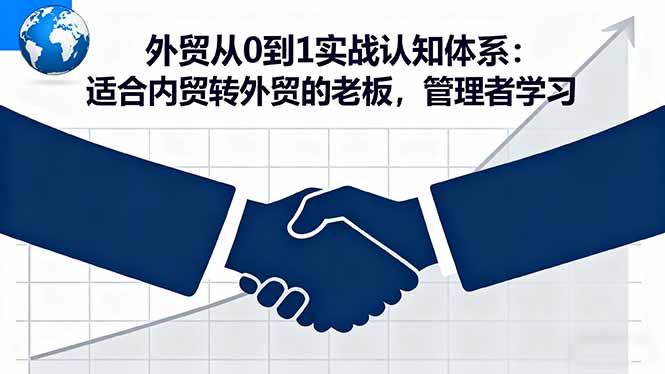 外贸从0到1实战认知体系:适合内贸转外贸的老板,管理者学习-资源宝库