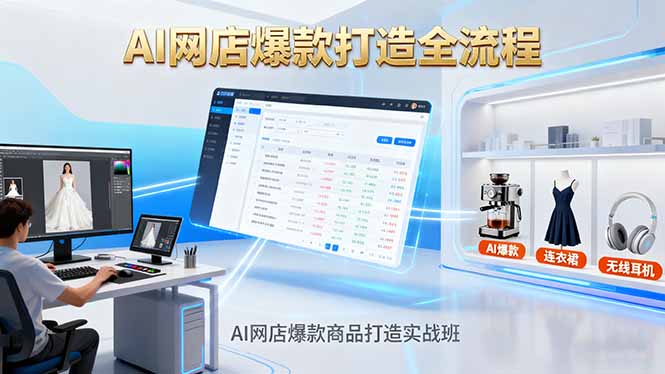 AI网店爆款商品打造实战班：AI技术实现商品图智能处理，快速搭建AI网店-资源宝库