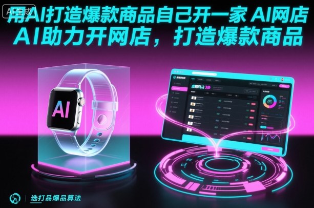 用AI打造爆款商品自己开一家AI网店,AI助力开网店,打造爆款商品-资源宝库