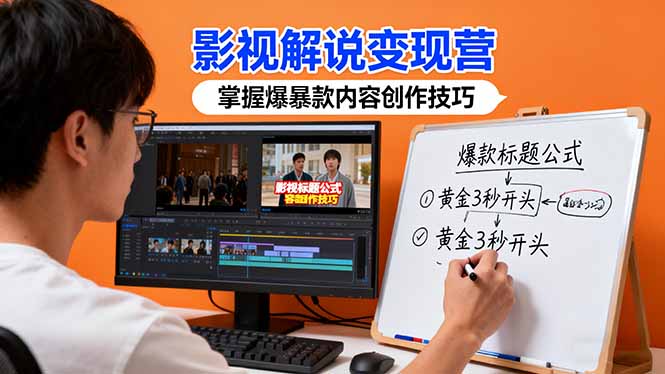 影视解说变现营:通过30+实战案例爆款内容创作技巧,掌握影视解说盈利密码-资源宝库