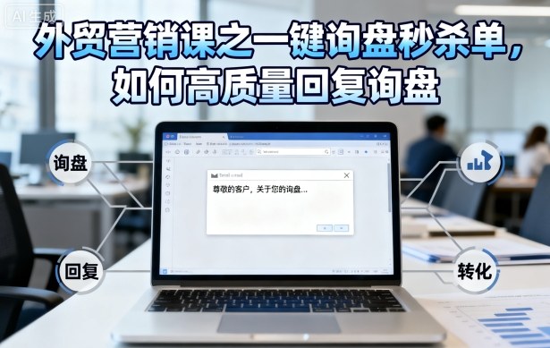 外贸营销课之一键询盘秒杀单，如何高质量回复询盘-资源宝库