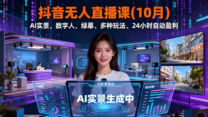 抖音无人直播课(10月-资源宝库