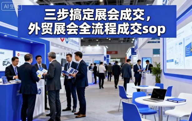 三步搞定展会成交,外贸展会全流程成交sop-资源宝库